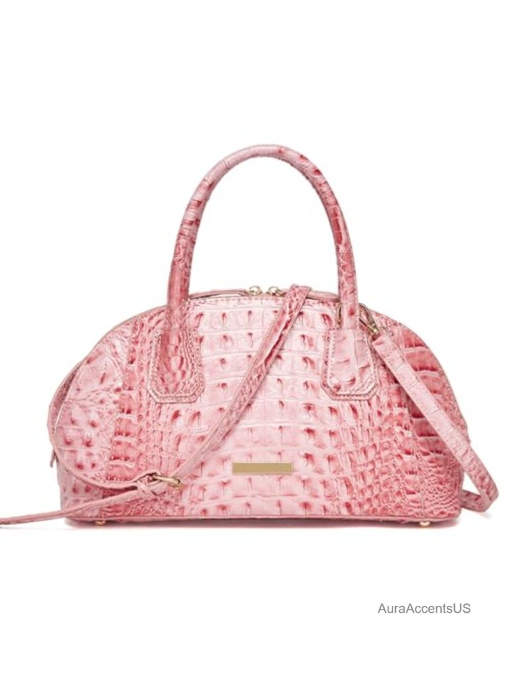 Vegan Leather Crocodile Top-Handle Purse Crossbody Shoulder Tote